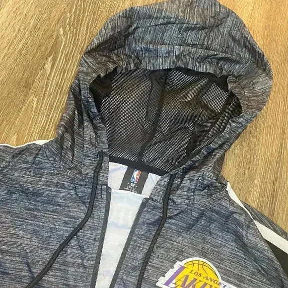 Mens Los Angeles Lakers Windbreaker Quarter Zip Pullover - S - Picture 3 of 9